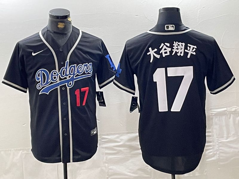 Men Los Angeles Dodgers #17 Ohtani Black Fashion Nike Game MLB Jersey style 43->pittsburgh pirates->MLB Jersey